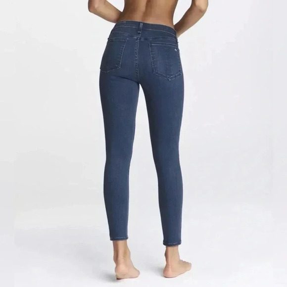 Rag & Bone Blue Skinny Bedford Stretchy Jeans MidRise Style W1502K089BED Size 30 - Picture 1 of 8